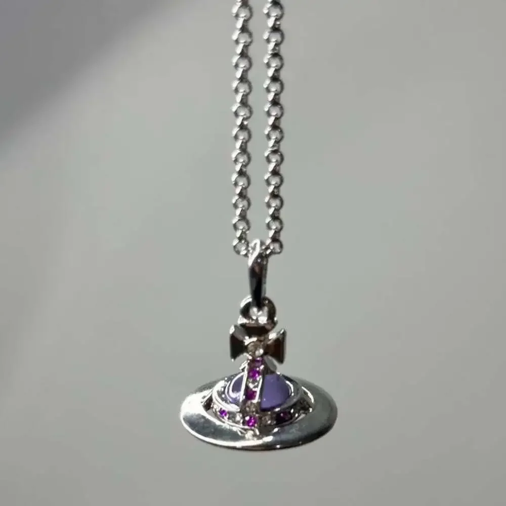 Vivienne Westwood Orb Necklace Purple Ae 71